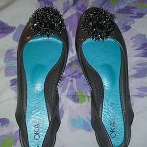 Sling back jelly shoes